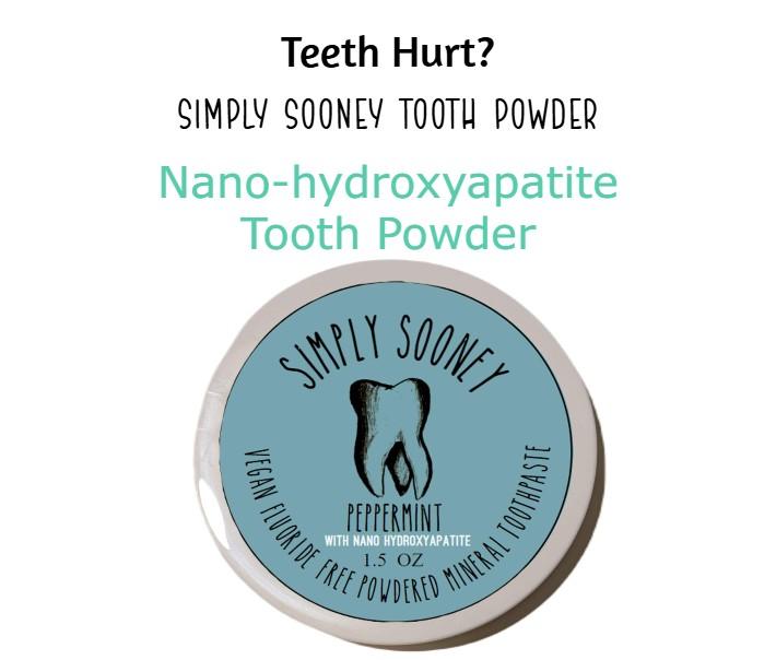 Vegan Mineral Tooth Powder I Organic Ingredients I Fluoride Free I  1.5oz Brush Oral