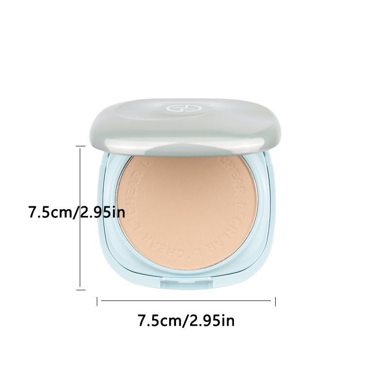 Long Lasting Matte Powder as Natural Look Pressed Powder, Oil Control Compact Powder Sweat Proof Concealer Matte Powder, Face Makeup Accessories