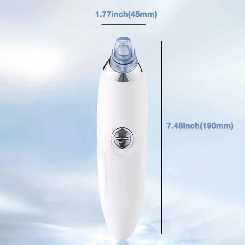 Hot-selling new blackhead remover pore vacuum, with 4 suction heads, 3 suction strengths, USB rechargeable, a facial acne extraction tool.