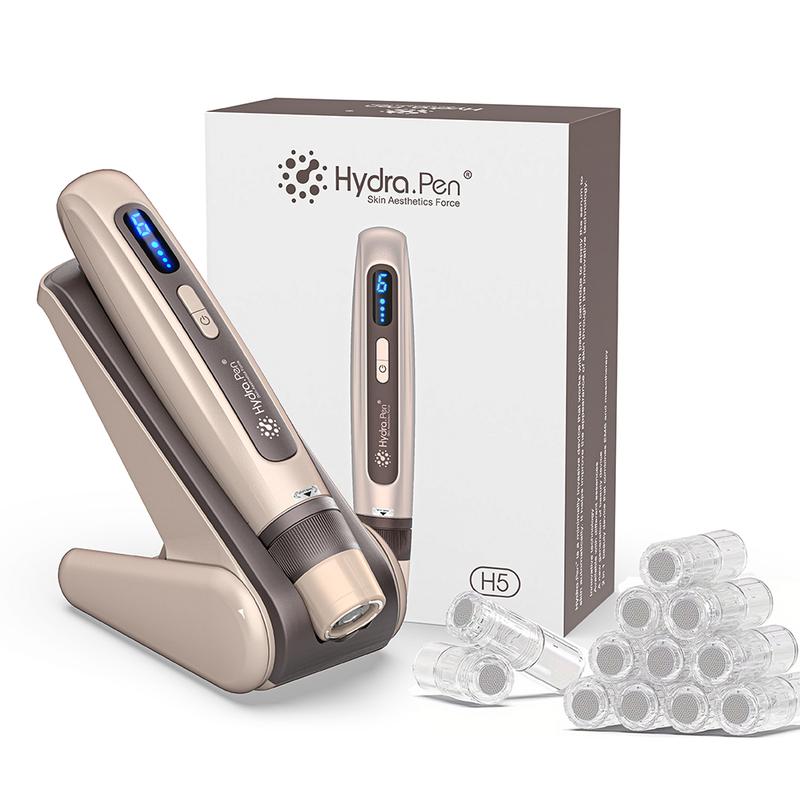 New arrival hydra series dr Pen hydra. Pen H5 Professional Wireless Electric Derma Pen With 12pcs Round Nano Cartridges, Adjustable Liquid Output, Leakproof Design, Skin Care Beauty Tool For Serum Needle length 0.1mm