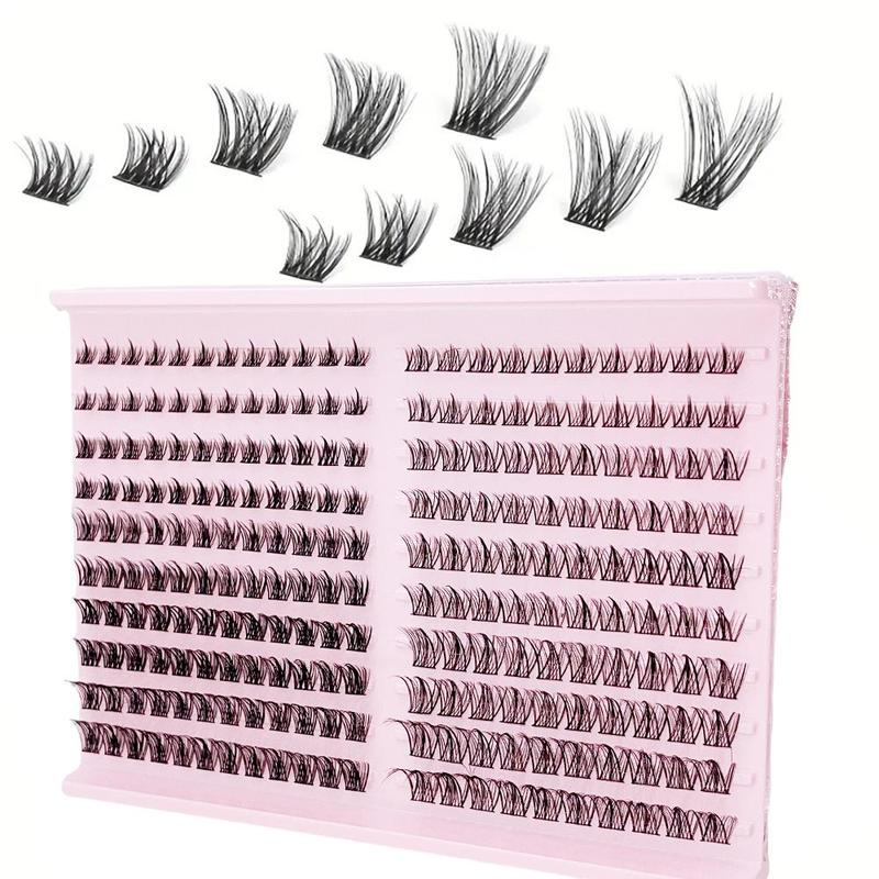 Mixed Length Individual False Eyelashes, 220pcs Self Grafting Eyelash Extensions, Eye Makeup Enhancement False Eyelashes for Women and Beginner