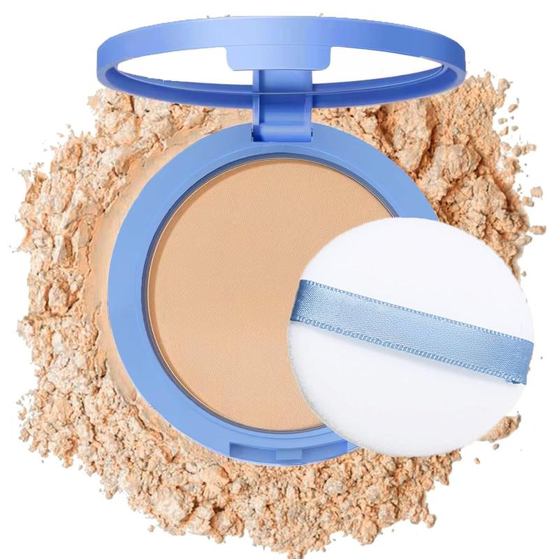 Oil Control Face Pressed Powder,Matte Smooth Flawless Setting Powder Makeup,Waterproof Long Lasting Finishing Powder,Cruelty Free Lightweight Face Cosmetics,0.35Oz(NATURAL BEIGE), Christmas gifts, New Year gifts