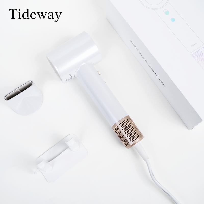 Tideway High-speed Hair Dryer PRO+ Cylinder comb CC1 Brushless Motor & Ionic Technology  4 Temperature Settings Thermo Control Technology Ergonomic Design