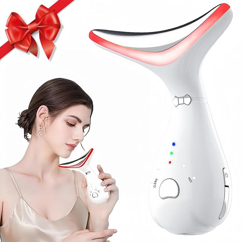 Facial Massager, Neck Massager for Christmas Gift, Facial & Neck Massager Tool, Electric Neck Face Lifting Tool, Facial & Neck Skin Care Tool, Gifts for Women