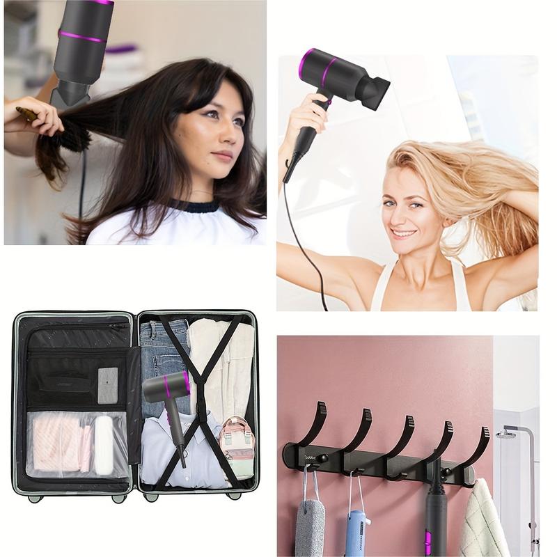 Dryer Professional Ionic HairDryer Low Noise with 2 Concentrator Nozzle 1 Diffuser Attachments,Travel Hair Dryer