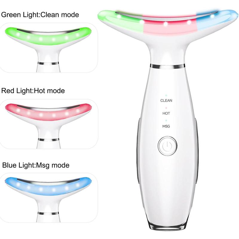 3 in 1 Facial Massager，Neck and Face Massager tools,Portable Beauty Device for Skin Care