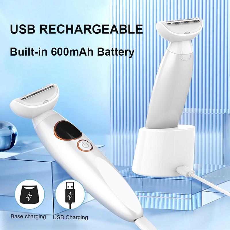 5 in 1 Electric Shaver and Razor for Women, IPX7 Waterproof Portable Hair Removal Machine, Cordless Hair Trimmer, Body and Facial Epilator, Painless Trimming of Pubic Hair, Face