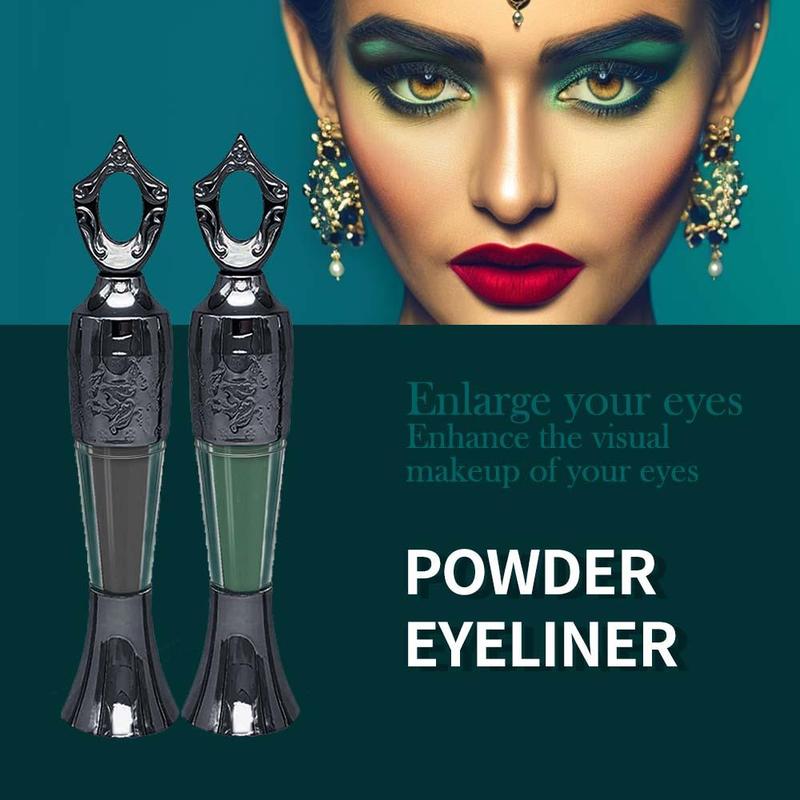 Unique Style Eyeliner Powder, 2 Counts Long-lasting Power Eyeliner, Gentle and Skin-friendly Eye Makeup Power for Charming Eye Makeup, Skincare Products, Christmas Gift