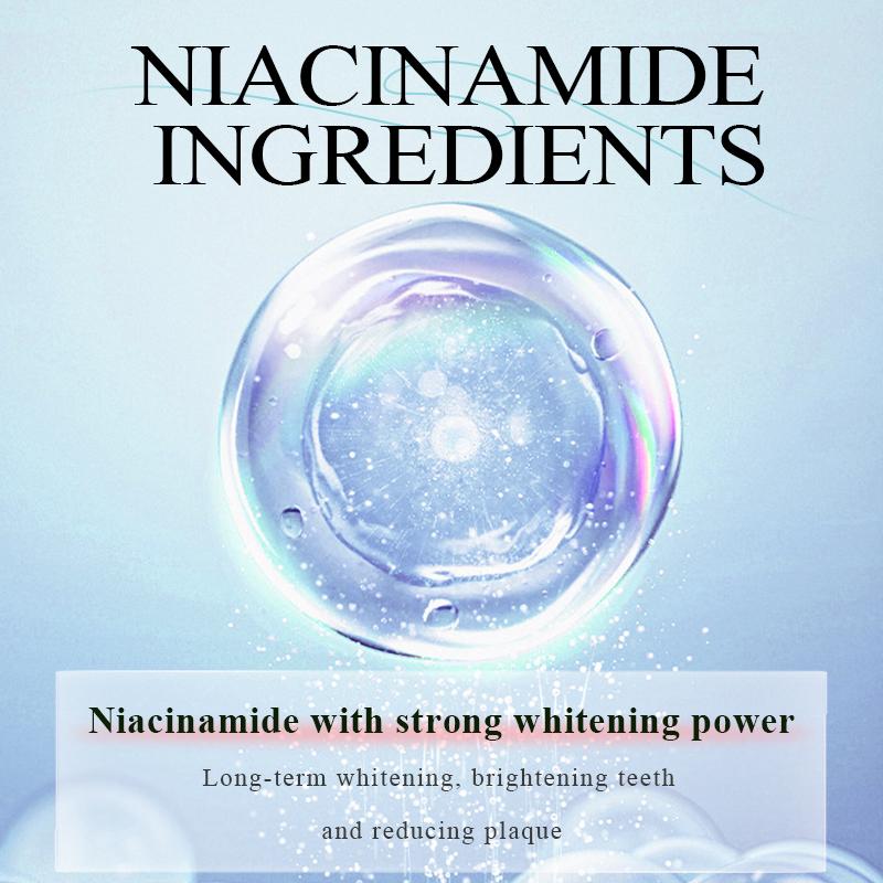 Niacinamide Whitening Toothpaste, Nicotinamide Toothpaste,Fresh Breath Toothpaste, Remove Tooth Stains Oral Coffee Daily Evening