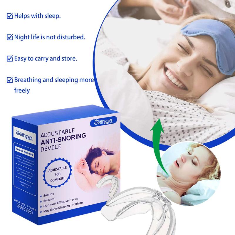 Anti-snoring Teeth Guard, 1 Box 2 Boxes Reusable Nighttime Teeth Grinding Guard, Oral Care Product for Men & Women