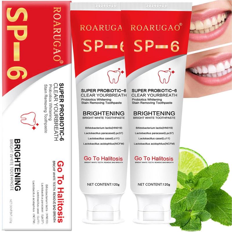 [90% People Choose] 2PCS SP-6 Toothpaste Oral Health Management, Fresh Breath