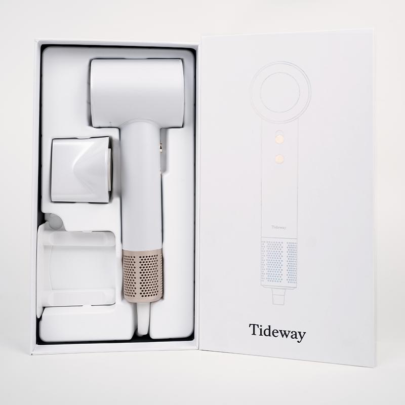 Tideway High-speed Hair Dryer PRO+ Cylinder comb CC1 Brushless Motor & Ionic Technology  4 Temperature Settings Thermo Control Technology Ergonomic Design