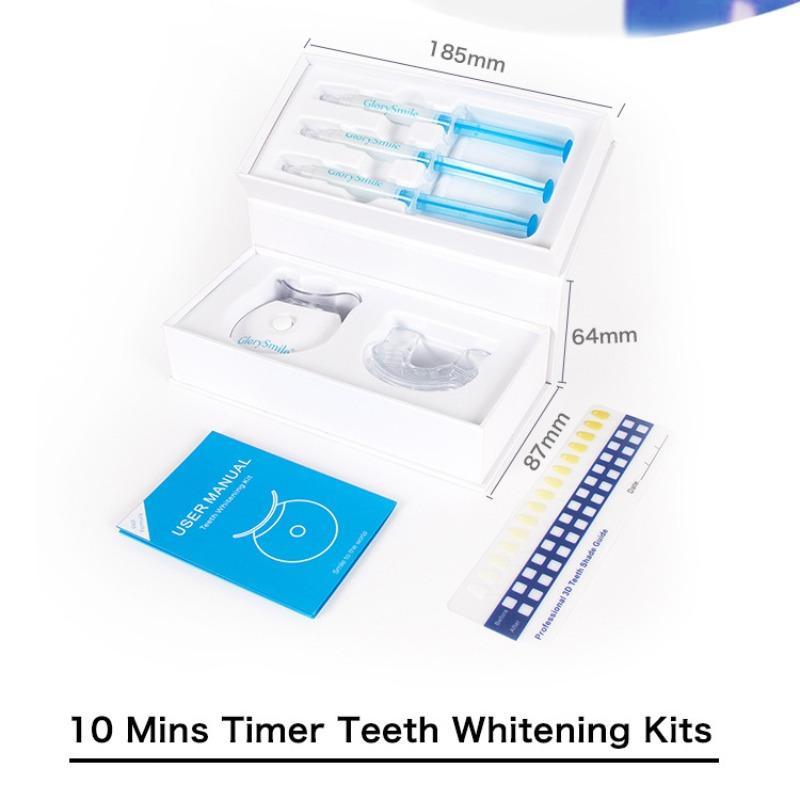 Teeth Brightening Kit, 1 Set Teeth Brightening Instrument & Gel & Accessories, Teeth Cleaner, Professional Teeth Brightening Kit for Home & Travel, Christmas Gift