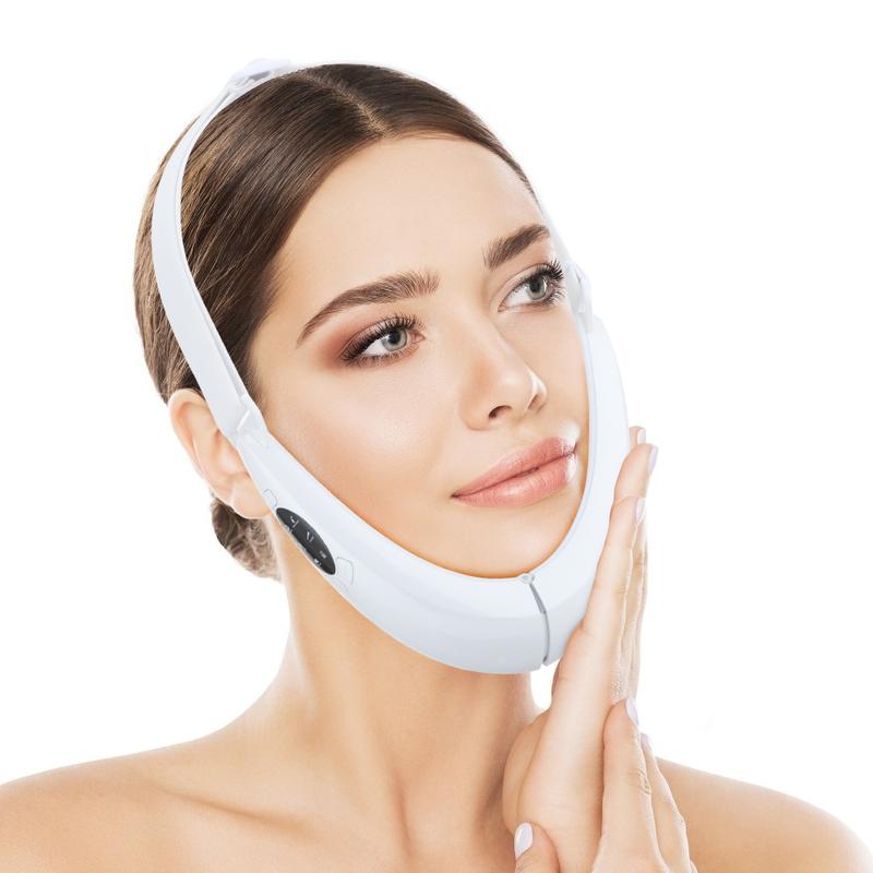 V-Line Up Face Lifting Belt 5 Modes Face Slimming Vibration V Face Massager  Facial Beauty Instrument