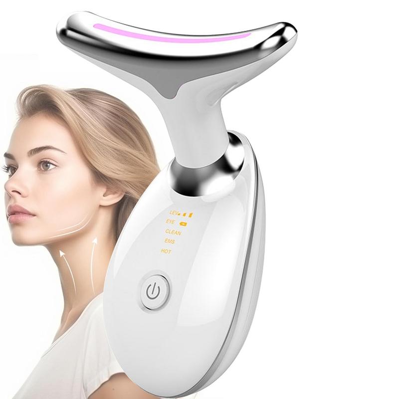 Facial & Neck Massager,Skincare Product with Vibration and Heating, Massager Suitable for Facial, Neck, and Leg, Beauty Device, Gift for Women and Men,Trending Products,Beauty instrument