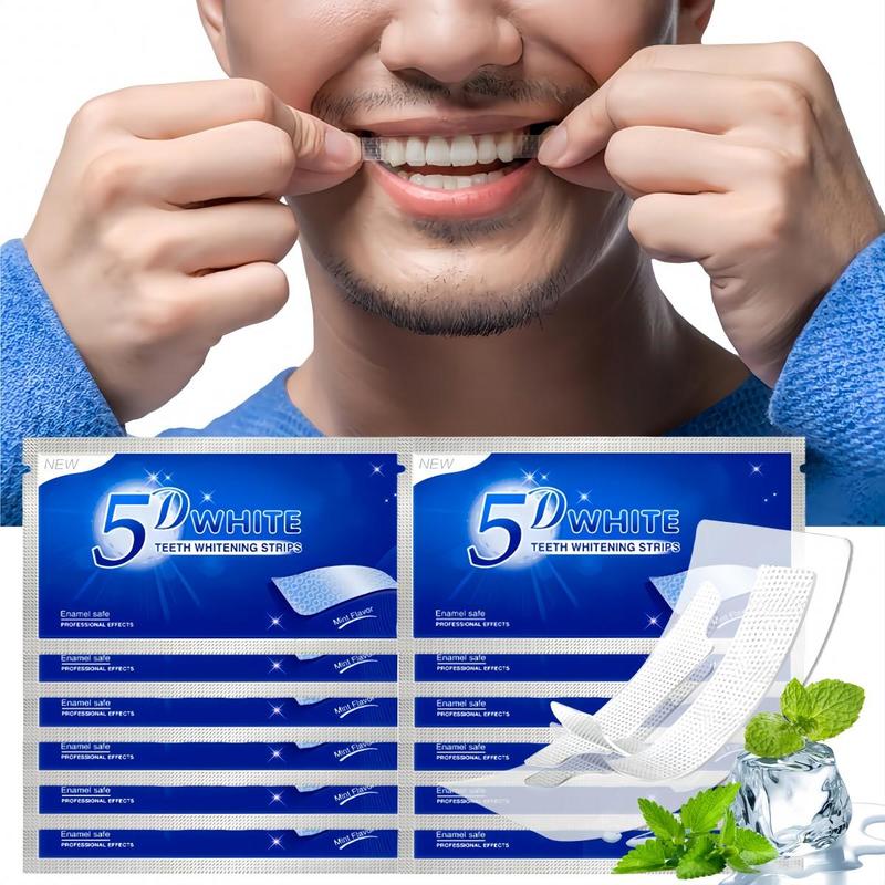 Teeth Brightening Strips, 10 Pairs 20 Pairs Teeth Care Strips, Oral Care Strips for Smoking, Coffee, Soda & Wine Stains, Teeth Care Products