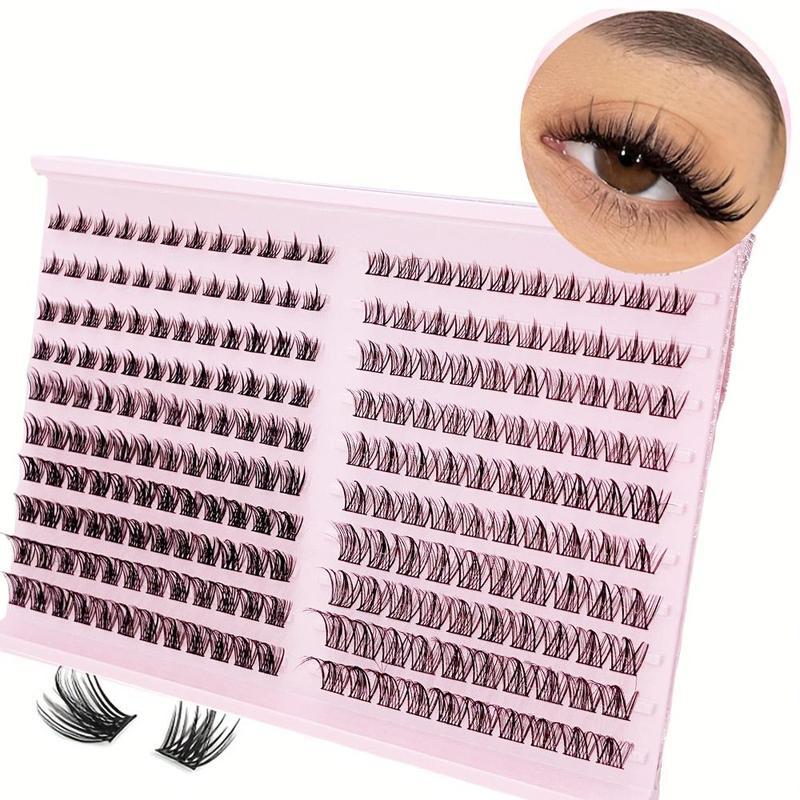 Mixed Length Individual False Eyelashes, 220pcs Self Grafting Eyelash Extensions, Eye Makeup Enhancement False Eyelashes for Women and Beginner