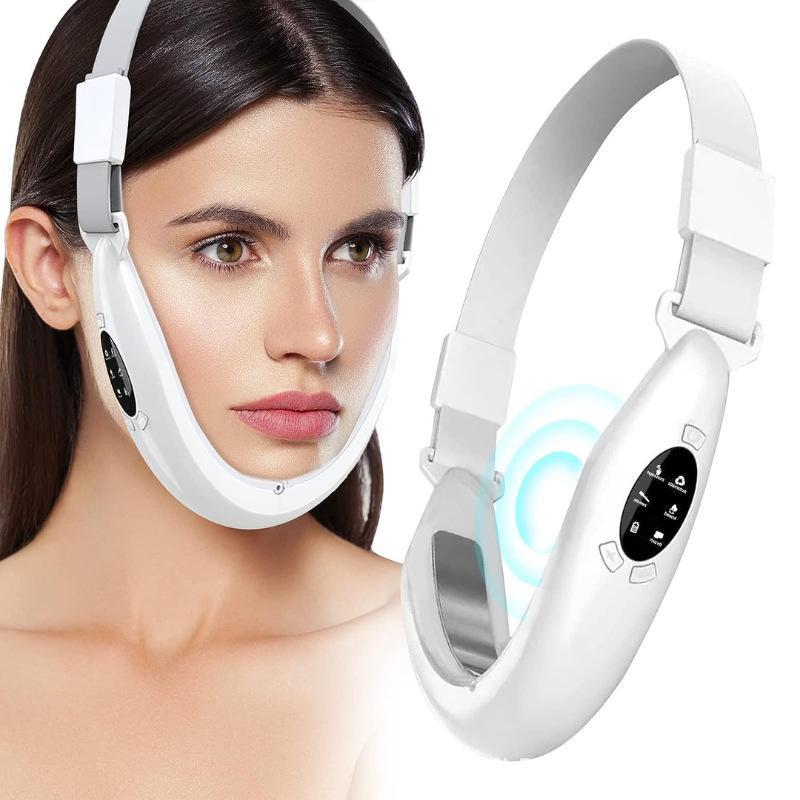 V-Line Up Face Lifting Belt 5 Modes Face Slimming Vibration V Face Massager  Facial Beauty Instrument