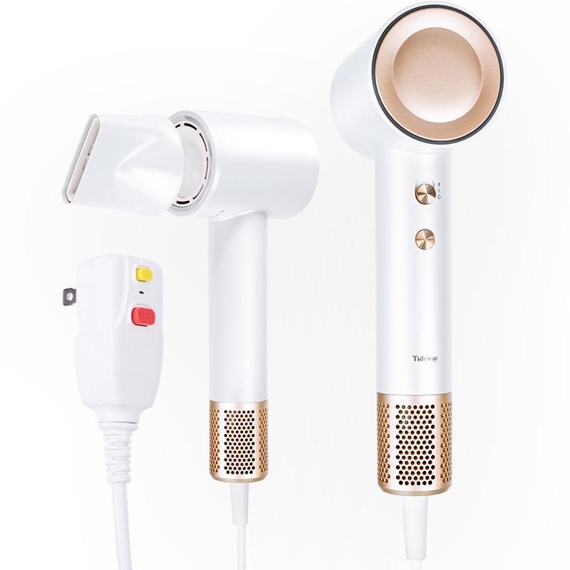 Tideway High-speed Hair Dryer PRO+ Cylinder comb CC1 Brushless Motor & Ionic Technology  4 Temperature Settings Thermo Control Technology Ergonomic Design