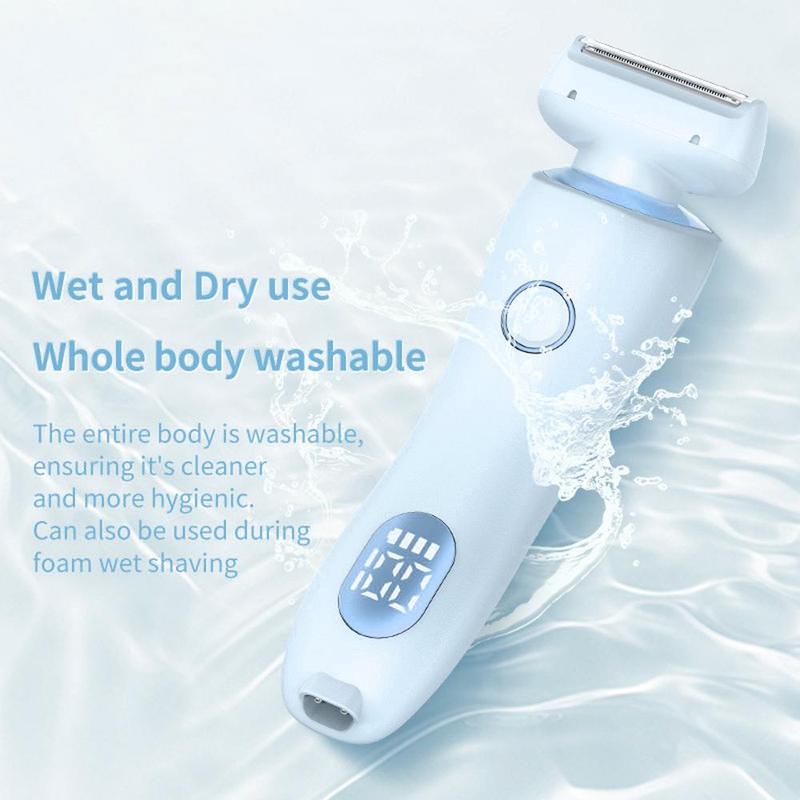 Electric Shaver for Women, 1 Set Wet & Dry Portable Body Hair Trimmer, Lady Hair Remover, Women's Electric Razor for Legs Underarm Face Bikini Line, Christmas Gift