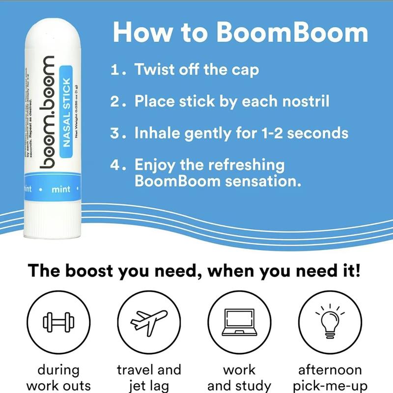 Nasal Stick inhalers(4Pack) Boom by Boom Powerful Essential Oil Vapors | Featured on Shark Tank | Breathe In Life Carrier & Essential Oils,for nic |sleep Essential Oils for Aromatherapy