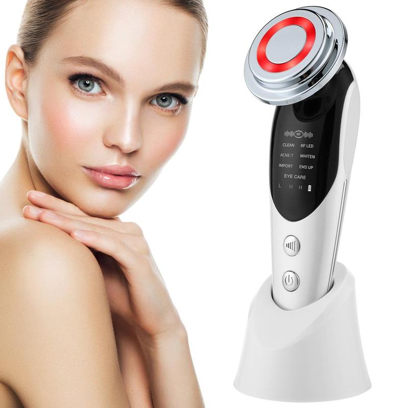 7 in 1 Radiofrequency Nano Light Facial Massager, Microcurrent Lift, Vibrating Facial Skin Rejuvenation Skin Care Beauty Tool