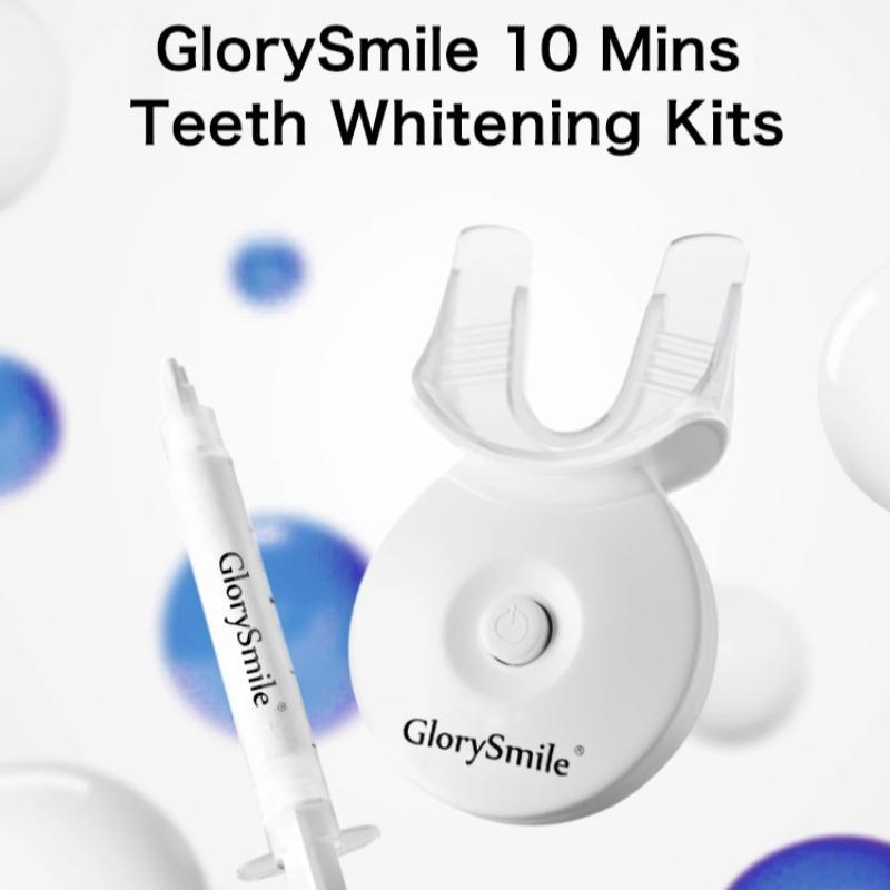 Teeth Brightening Kit, 1 Set Teeth Brightening Instrument & Gel & Accessories, Teeth Cleaner, Professional Teeth Brightening Kit for Home & Travel, Christmas Gift