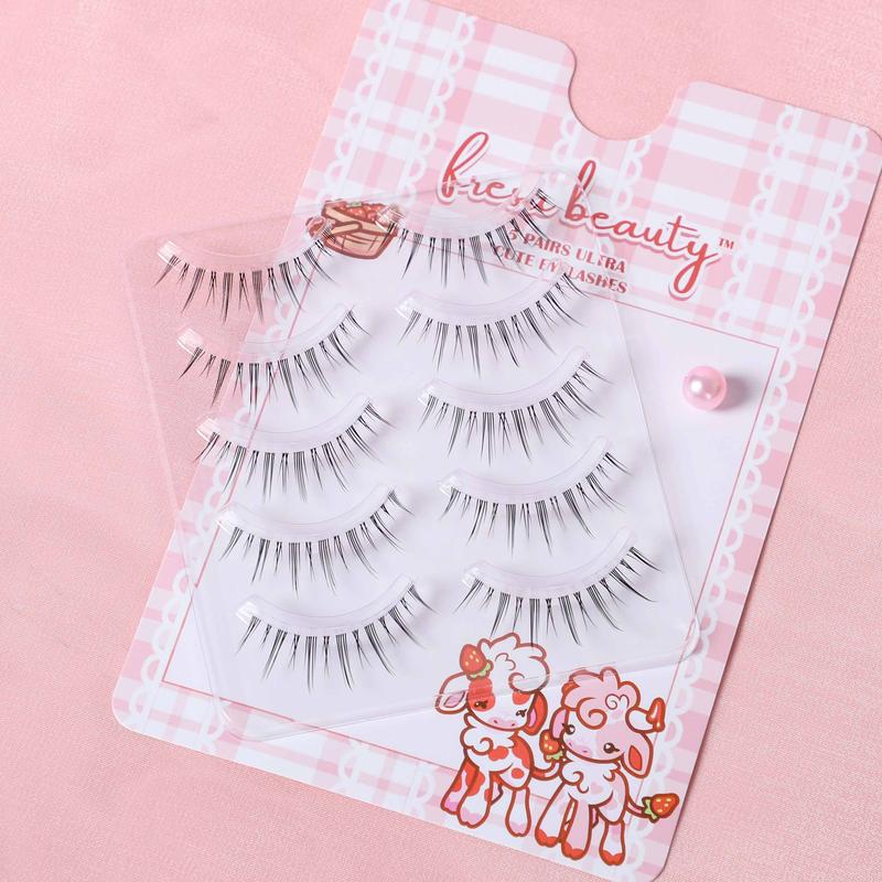 Peach Clear Band Manhua Lash Pack Eyelashes Makeup