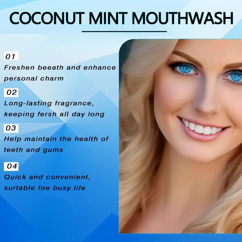 Coconut mint mouthwash, fresh breath, clean mouth, suitable for fresh breath after meals, before dates Oral