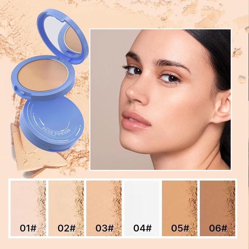 Oil Control Face Pressed Powder,Matte Smooth Flawless Setting Powder Makeup,Waterproof Long Lasting Finishing Powder,Cruelty Free Lightweight Face Cosmetics,0.35Oz(NATURAL BEIGE), Christmas gifts, New Year gifts