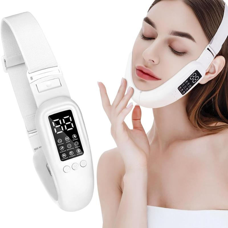 Electric V-face Beauty Instrument, 1 Box USB Rechargeable Facial Massager, LCD Screen Facial Beauty Instrument for Women