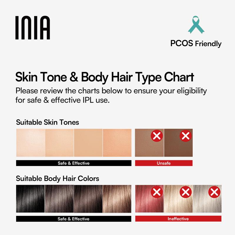 [Cyber Monday Exclusive] INIA HAUTE Double-Pulse IPL Laser Hair Removal Device, FDA Cleared, 2-Year Warranty, Perfect Gift Season Pick