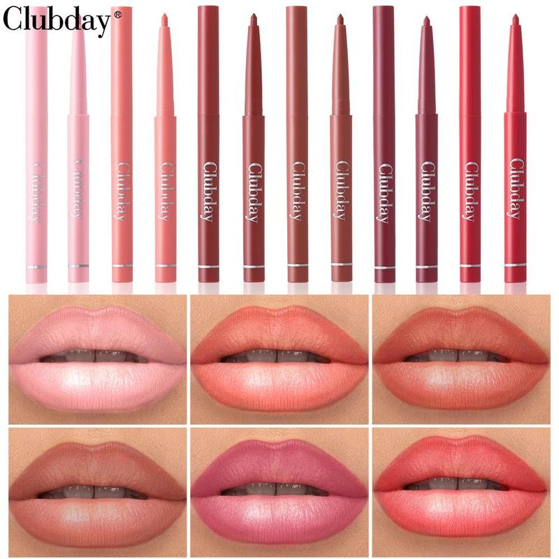 Waterproof Long Lasting Lip Liner Set, 6 Counts box Matte Lip Pencil, Easy Coloring Lipstick Pen, Suitable for All Skins, Christmas Gift