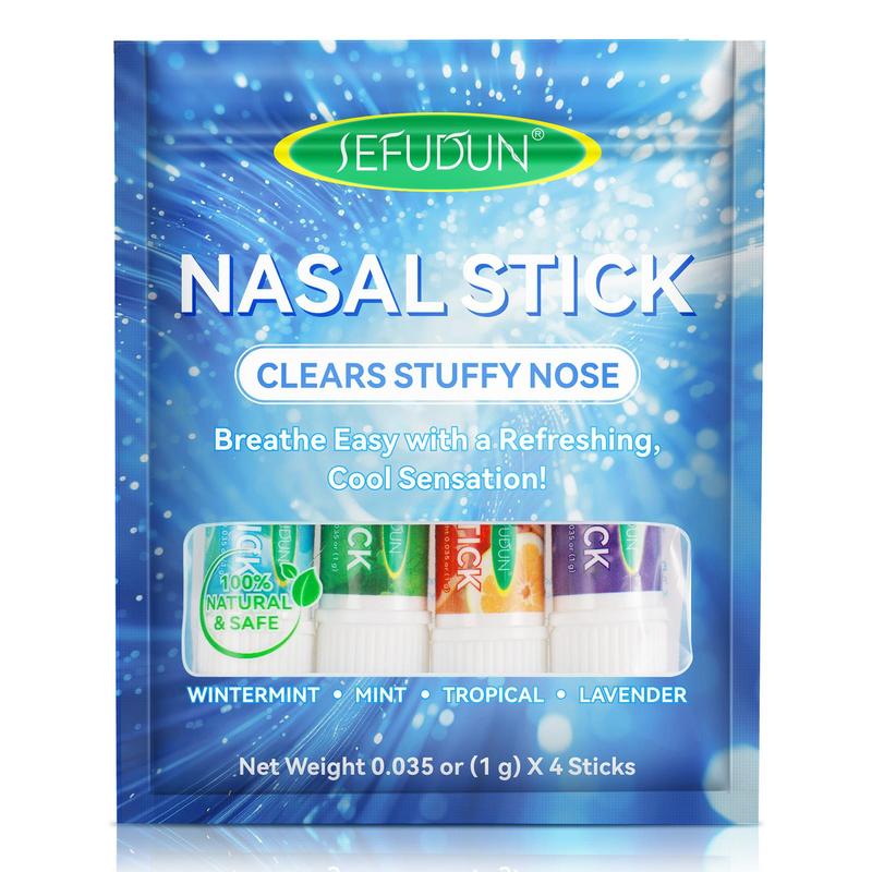 Nasal Stick, 4 Counts bag Refreshing Nasal Suction Stick, Quick Refreshment, Easy To Carry, Prevents Sleep, and Breathes Fresh Air