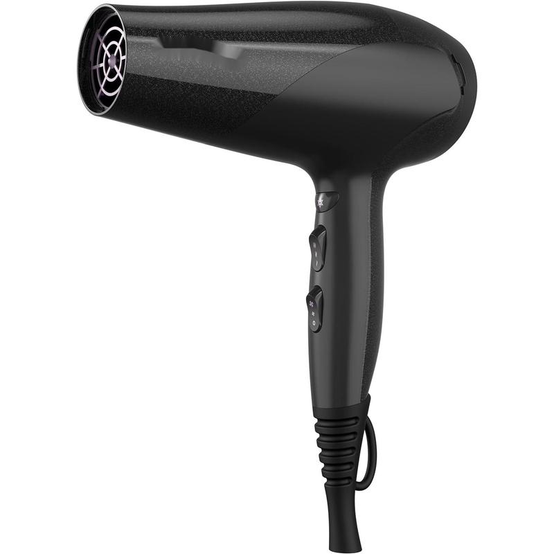 Damage Protection Hair Dryer with Ceramic + Ionic + Tourmaline Technology, Black, 3 Piece Set