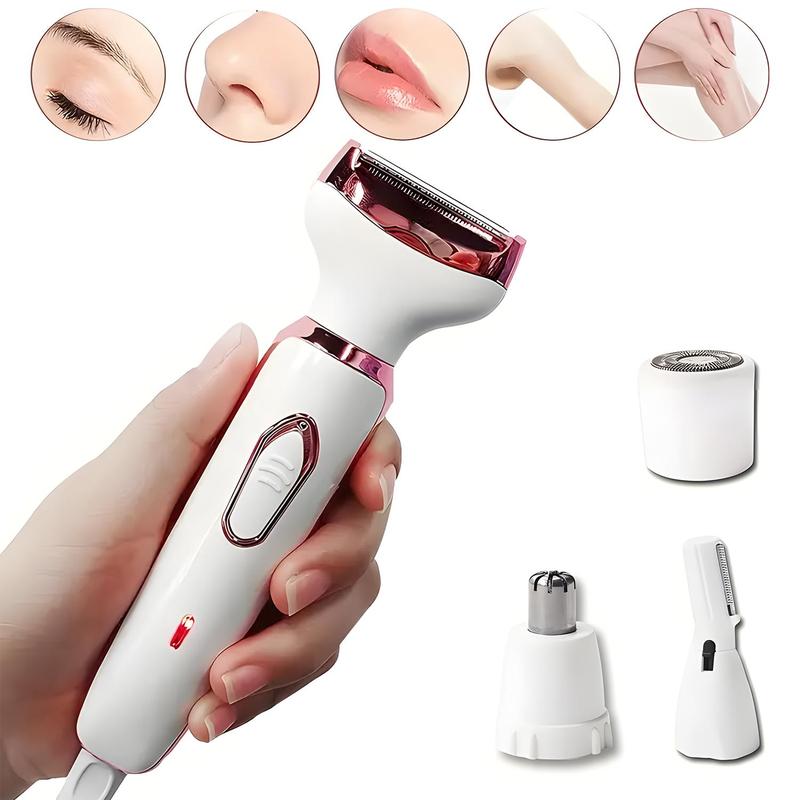 Electric Shaver for Women, Rechargeable & Portable Shaver Kit, Lady Electric Shaver for Face, Nose, Legs, Underarm & Bikini, Wet & Dry Painless Shaving, Christmas Gift