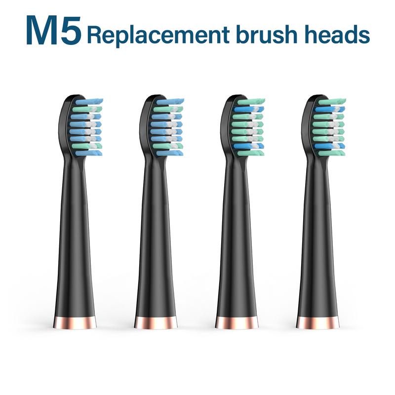 Rtauys 4Pcs  Replacement Brush Heads for Rtauys M5 Electric Toothbrush，Electric Toothbrush Heads for Rtayus M5 Electric Toothbrush