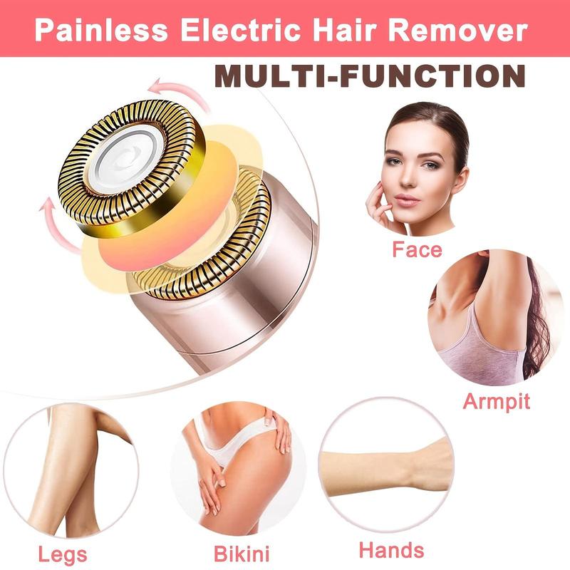 Mini Eyebrow Hair Remover, 1 Count Christmas Rechargeable Electric Eyebrow Trimmer For Women, Painless Eyebrow Hair Removal Razor, Multifunctional Hair Remover For Face, Armpit, Leg, Christmas, Fall, Winter Gift, Gift for Girlfriend