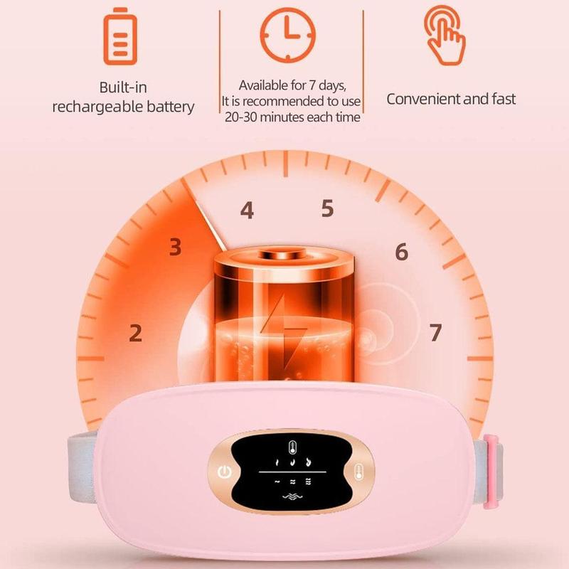 Menstrual Heating Pad, Multifunctional Cycle Heating Pads for Woman, Hot Massage Stomach Heating Waist Belt, Body Care Machine