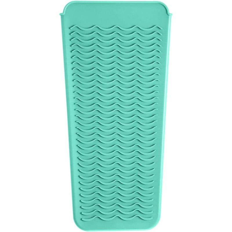 Heat Resistant Silicone Mat Pouch for Hair Straightener,Flat Iron,Curling Iron,Hot Hair Tools.(Mintgreen)