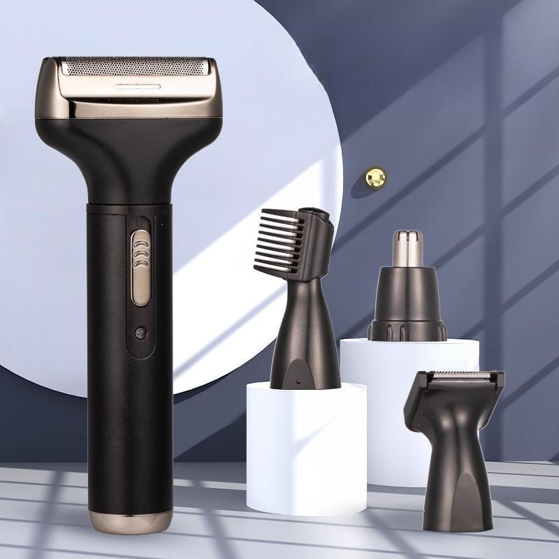 4 in 1 Electric Nose Hair Trimming Tool, 1 Box USB Rechargeable Beard Shaver, Nose Hair Eyebrow Trimmer, Sideburns Shaver, Personal Care Appliances