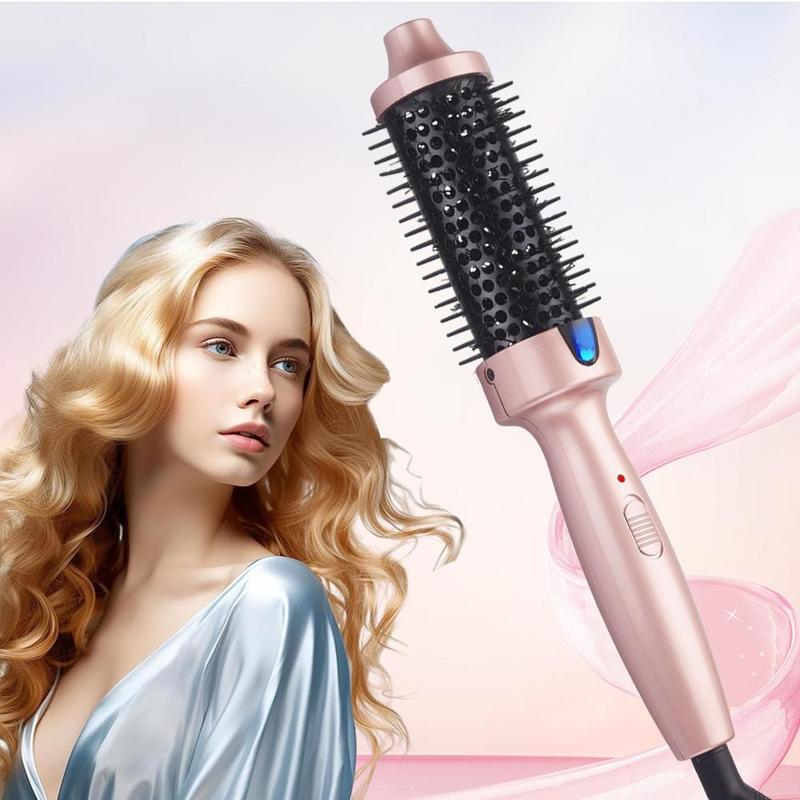 Electric Heated Hair Curler, 1 Box Hair Straightening Brush, Professional Hair Styling Tool for Women & Girls Home & Salon Use