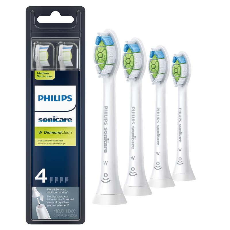 Philips Sonicare DiamondClean Replacement Toothbrush Heads - 4-Pack, BrushSync Technology Handle Handle Handle