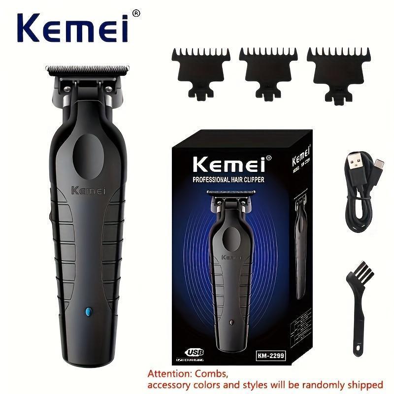 Professional Hair Trimmer, 1 Box Wireless Hair Clipper with Guide Comb & Cleaning Brush & USB Charging Cable, Multifunctional Hair Shaver for Men