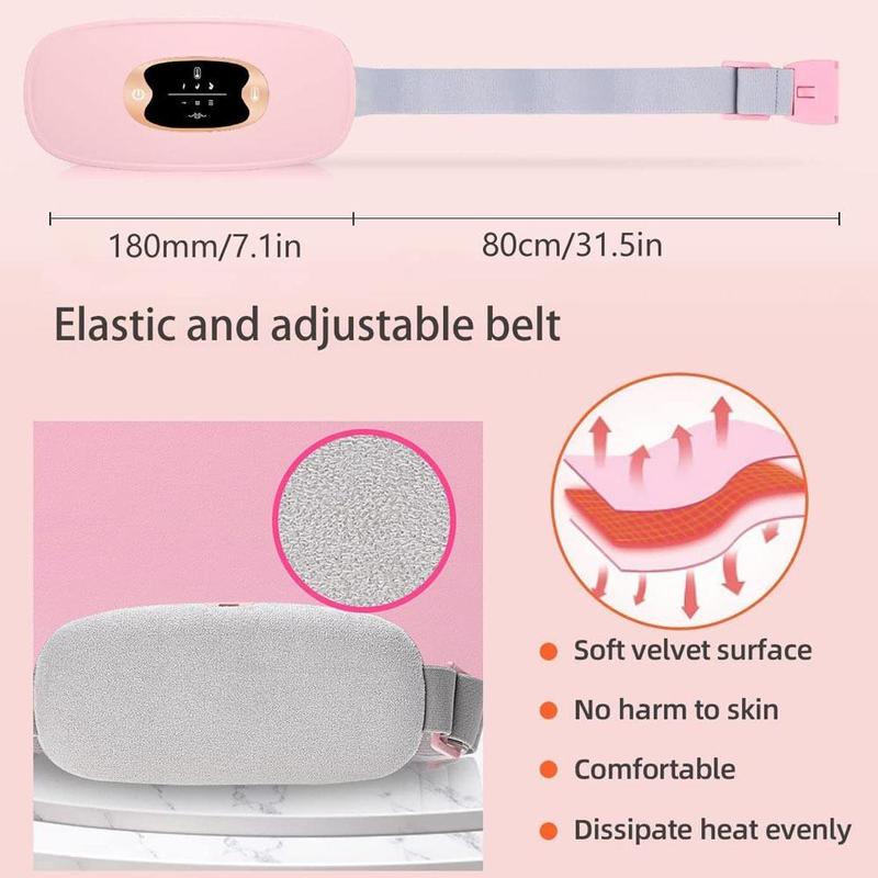 Menstrual Heating Pad, Multifunctional Cycle Heating Pads for Woman, Hot Massage Stomach Heating Waist Belt, Body Care Machine