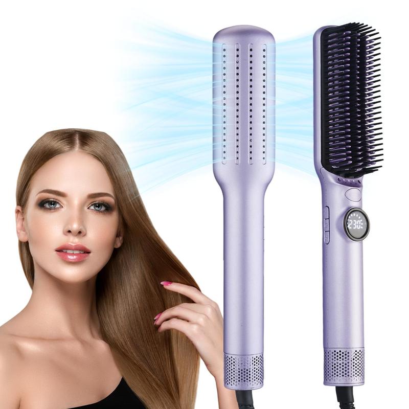 Hair Straightener with LED Display, 1 Box Professional Negative Ion Hair Straightening Comb, Hair Styling Tool for Home & Salon Use