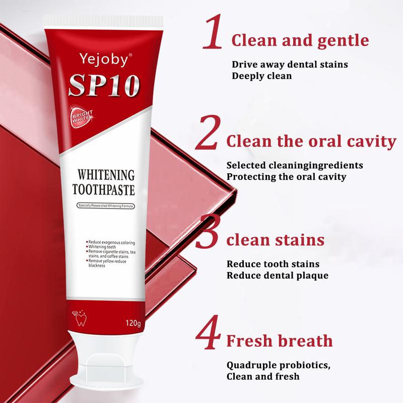 (New) 2024 Sp10 Probiotic Toothpaste,Sp-10 Ultra Whitening Toothpaste,Probiotics Bright White Toothpaste,Sp-10 Probiotic Toothpaste,Sp10 Toothpaste,Fresh Breath,Deep Cleaning Care Toothpaste oral health niacinamide toothpaste