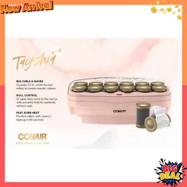 Tayshia by Conair Big Curls & Waves 1.5-inch Ceramic Hot Rollers