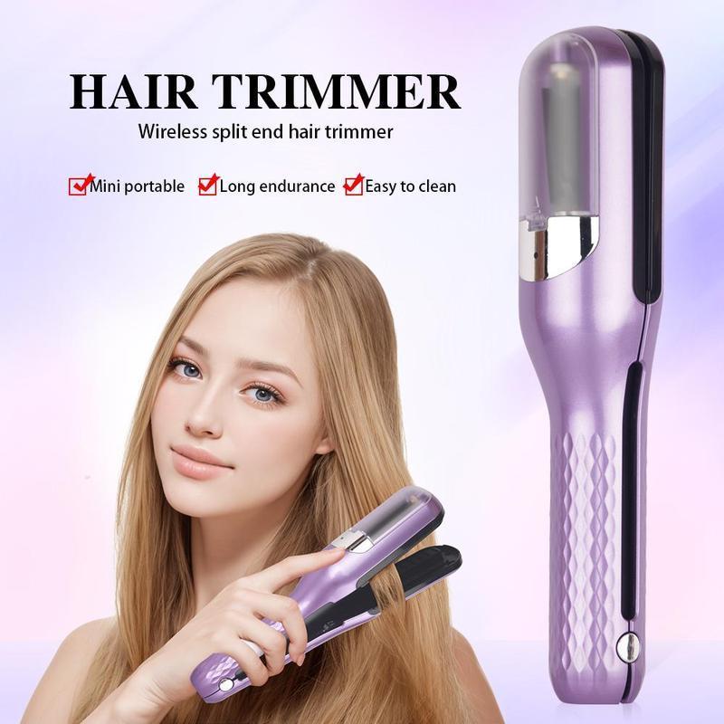 2 in 1 Cordless Split Hair Trimmer, 1 Box Rechargeable Splitends Trimmer with Hair Clips, Hair Styling Tool for Women & Men, Christmas Gift