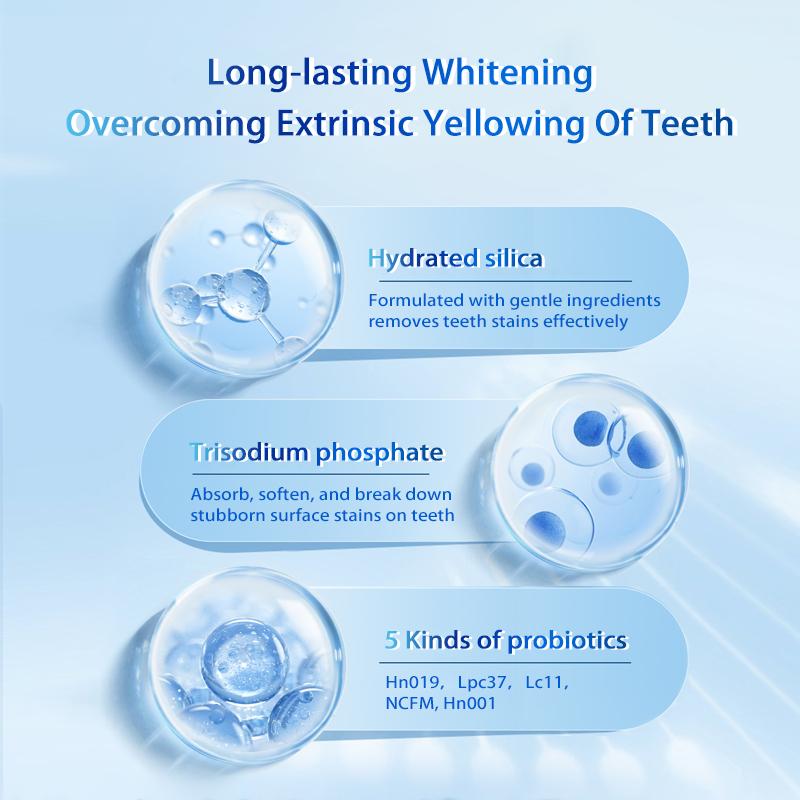 WE2C [SP-5 Probiotic toothpaste], Whitening Toothpaste-Freshens Breath,Fights Plaque